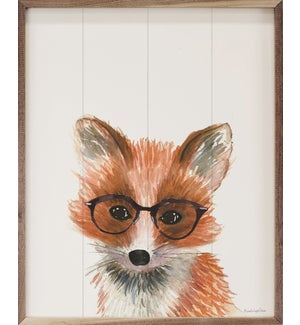 Fox In Glasses By Mercedes Lopez Charro
